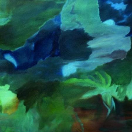 Béatrice Coté Nuit au parc 2023 Huile sur toile 